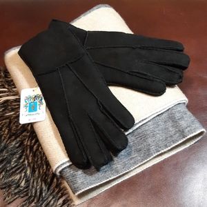 Portolano Shearling Leather Sheepskin Wool Gloves